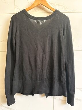 Lululemon Open Back Knit Sweater Wrap Back Pullover